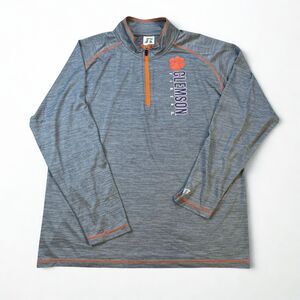 Clemson Tigers  Pullover Men XL 1/4 Zip Performance Top Russell Athletic